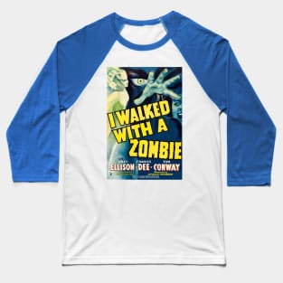 I Walked With a Zombie Movie Poster Baseball T-Shirt